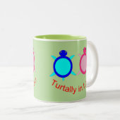 Niedlich Turtle Couple Zweifarbige Tasse (VorderseiteRechts)