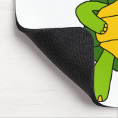 Niedlich Turtle Eating Ice Creme Cartoon Mousepad (Ecke)