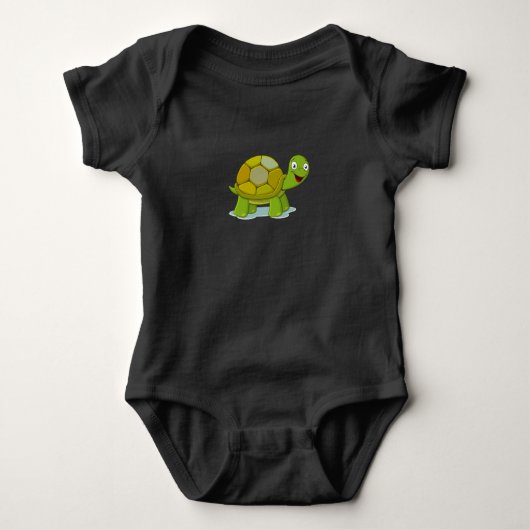 Niedlich Turtle Friend Design Baby Strampler (Vorderseite)