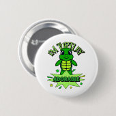 Niedlich Turtle Funny Zitat Turtley Adorable Button (Vorne & Hinten)