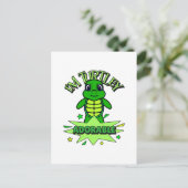 Niedlich Turtle Funny Zitat Turtley Adorable Postkarte (Stehend Vorderseite)