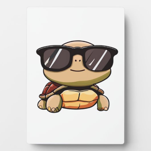 Niedlich Turtle Halloween 2023 Sonnenbrille Kostüm Fotoplatte (Vorderseite)