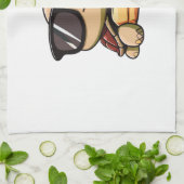 Niedlich Turtle Halloween 2023 Sonnenbrille Kostüm Geschirrtuch (Gefaltet)