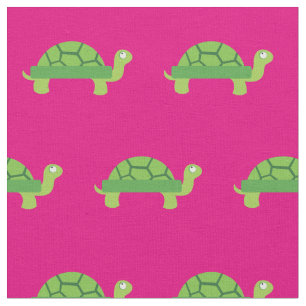 Niedlich Turtle Kid Baby Kinderzimmer Pink Tortois Stoff