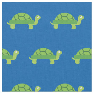 Niedlich Turtle Kind Kinderzimmer Blue Tortoise Stoff