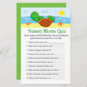 Niedlich Turtle Kinderzimmer Rhyme Quiz Kinderdusc (Vorne/Hinten)