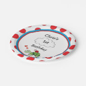 Niedlich Turtle Ladybug Geburtstagsparty Pappteller (Schrägansicht)