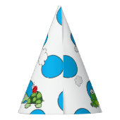 Niedlich Turtle Ladybug Polka Dot Birthday Party H Partyhütchen (Rückseite)