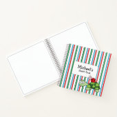 Niedlich Turtle Ladybug Stripe Spiral Notebook Notizblock (Innenseite)
