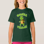 Niedlich Turtle Muschel Gag Cartoon T-Shirt (Vorderseite)