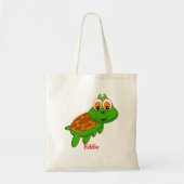 Niedlich Turtle Personalisiert Bag Tasche für Mädc (Vorne)