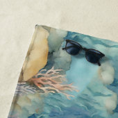 Niedlich Turtle Personalisiert Strandtuch (Beispiel)