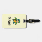 Niedlich Turtle Personalisierte Tasche Gepäckanhänger (Vorderseite horizontal)