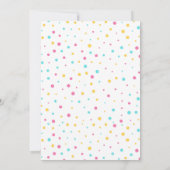 Niedlich Turtle Polka Dot Geburtstagkarte Karte (Rückseite)