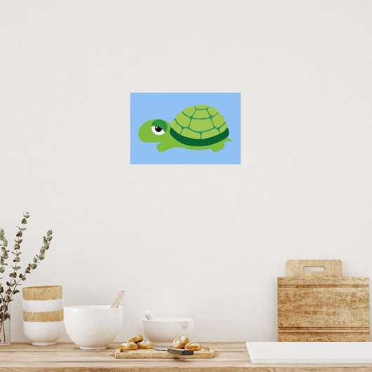 Niedlich Turtle Poster (Küche)