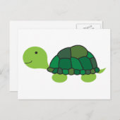 Niedlich Turtle Postkarte (Vorne/Hinten)