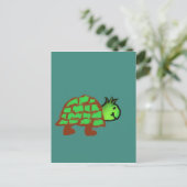 Niedlich Turtle Postkarte (Stehend Vorderseite)