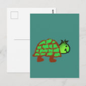 Niedlich Turtle Postkarte (Vorne/Hinten)