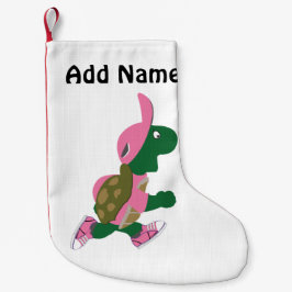 Niedlich Turtle Runner in PInk Kleiner Weihnachtsstrumpf
