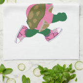 Niedlich Turtle Runner in PInk Küchentuch (Gefaltet)