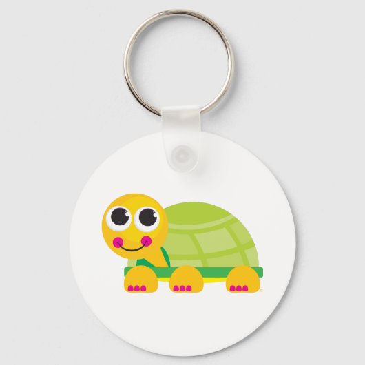 Niedlich Turtle Schlüsselanhänger (Vorderseite)