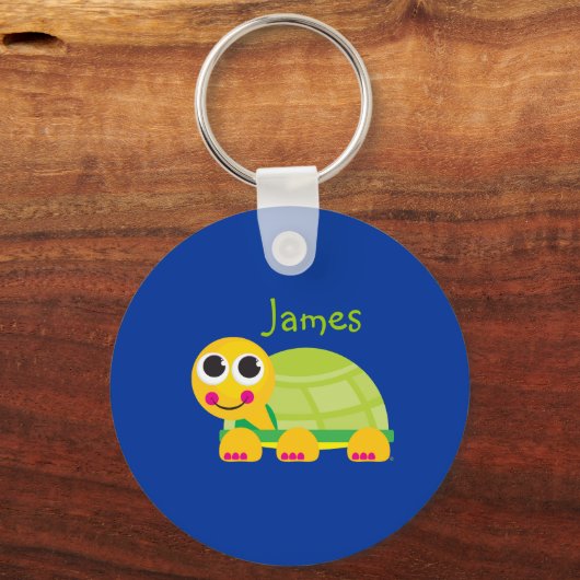 Niedlich Turtle Schlüsselanhänger (Vorderseite)