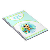 Niedlich Turtle Summer Vacacation Name Journal Notizblock (Rechte Seite)