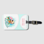 Niedlich Turtle Summer Vacation Personalisiert Gir Gepäckanhänger (Vorderseite (Horizontal))