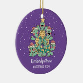 Niedlich Turtle Weihnachtsbaum Schneeerlebnis Keramik Ornament (Rechts)