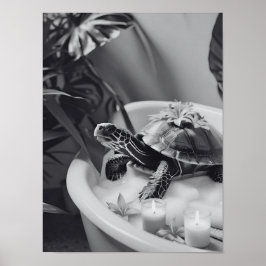 Niedlich Turtle Wellness-Center Day, Fun Bad Art,  Poster