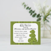 Niedlich Turtles Three Einladung (Stehend Vorderseite)