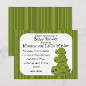 Niedlich Turtles Three Einladung (Vorne/Hinten)