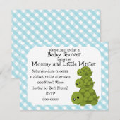 Niedlich Turtles Three Einladung (Vorne/Hinten)