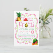 Niedlich Tutti Frutti Geburtstagsparty Einladung (Stehend Vorderseite)