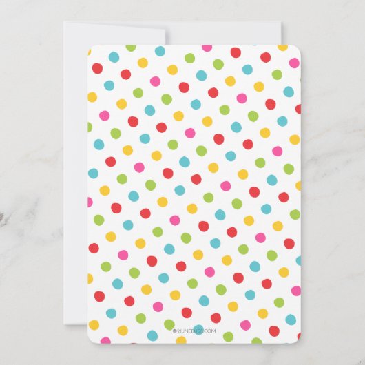 Niedlich Tutti Frutti Wasserfarben Frucht Geburtst Einladung (Rückseite)