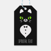 Niedlich Tuxedo Cat Geschenkanhänger (Vorderseite)