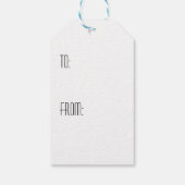 Niedlich Tuxedo Cat Geschenkanhänger (Rückseite)