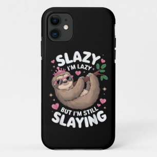 Niedlich Tween Girl Funny Animal Sloth Slay Meme T Case-Mate iPhone Hülle