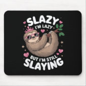 Niedlich Tween Girl Funny Animal Sloth Slay Meme T Mousepad (Vorne)