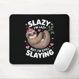 Niedlich Tween Girl Funny Animal Sloth Slay Meme T Mousepad