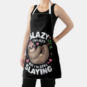 Niedlich Tween Girl Funny Animal Sloth Slay Meme T Schürze (InSitu)