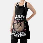Niedlich Tween Girl Funny Animal Sloth Slay Meme T Schürze (InSitu)