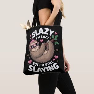 Niedlich Tween Girl Funny Animal Sloth Slay Meme T Tasche
