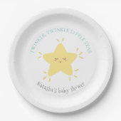 Niedlich Twinkle Little Star Kinderzimmer Rhyme Ba Pappteller (Vorderseite)