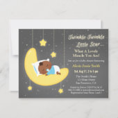 Niedlich Twinkle Twinkle Little Star Baby Brown Du Einladung (Vorderseite)