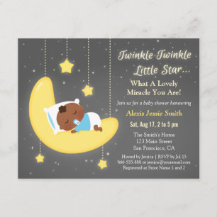 Niedlich Twinkle Twinkle Little Star Baby Brown Du Einladung