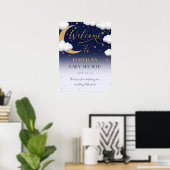 Niedlich Twinkle Twinkle Little Star Baby Dusche Poster (Heimbüro)