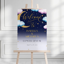 Niedlich Twinkle Twinkle Little Star Gender Reveal Poster