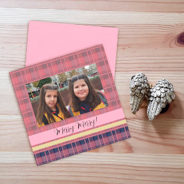 Niedlich Twins Gerahmtes Foto Tartan Mit Monogramm