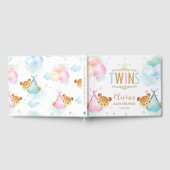 Niedlich Twins Girl Boy Teddy Bears Twin Baby Dusc Gästebuch (Voll)